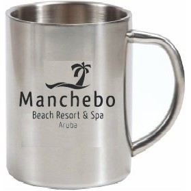 14 Oz. Double Wall Stainless Steel Mug w/C Handle
